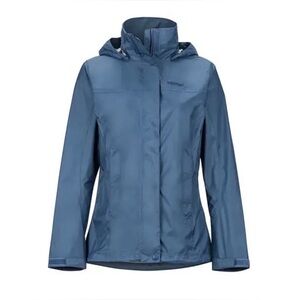Marmot Storm Blue Precip Eco Lightweight Waterproof Rain Jacket Womens XS
